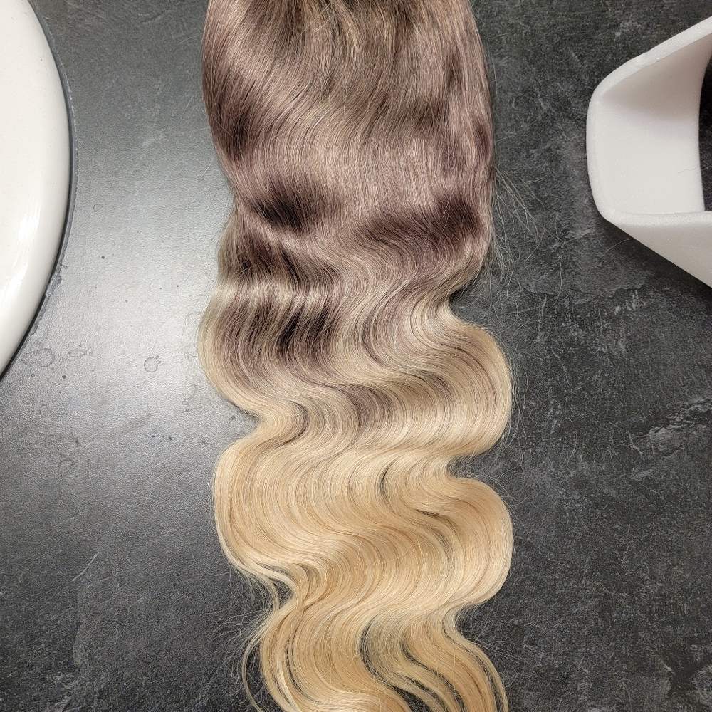 Lace Front Human Hair Ombre Wig